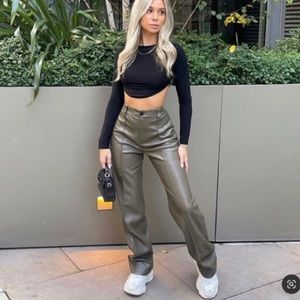 ZARA Faux Leather Pants *Blogger Favorite *